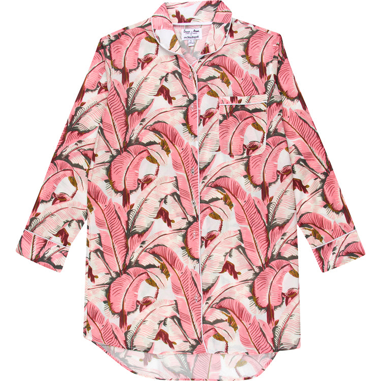 Women's Pink Martinique® Banana Leaf Night Shirt