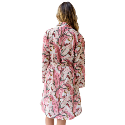 Women's Pink Martinique®, Banana Leaf Robe