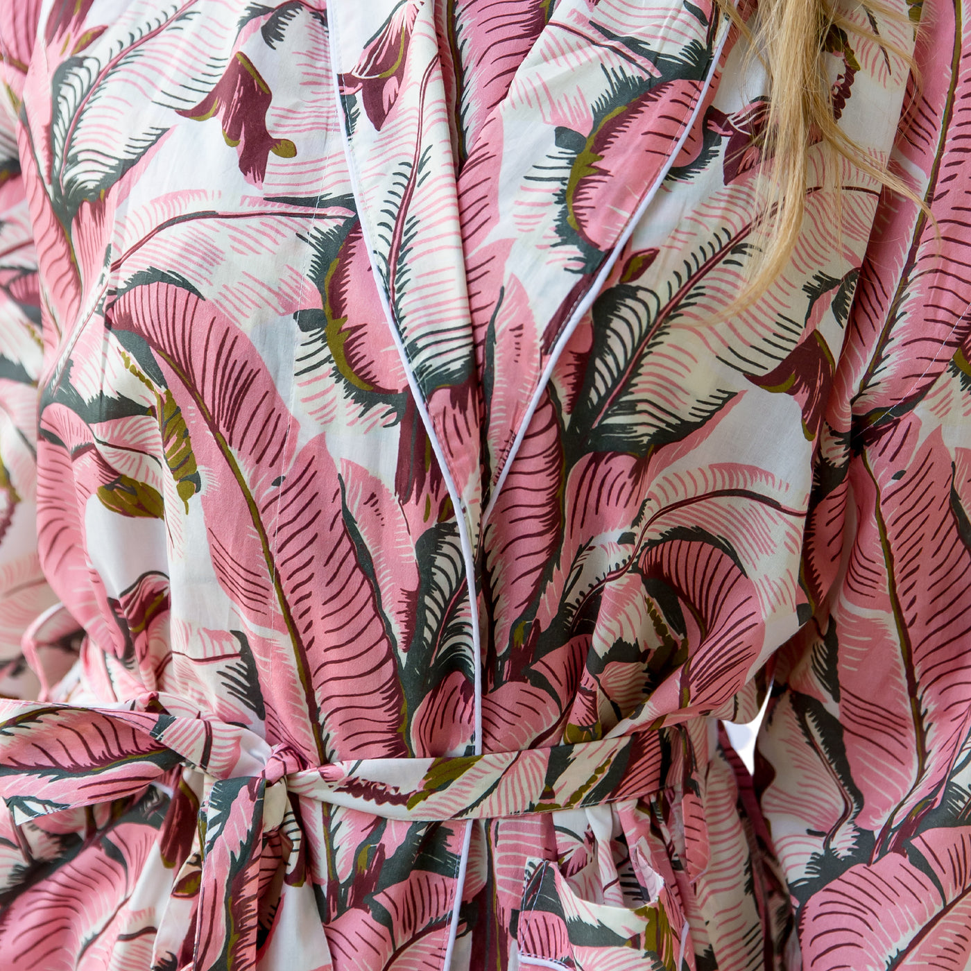 Women's Pink Martinique®, Banana Leaf Robe