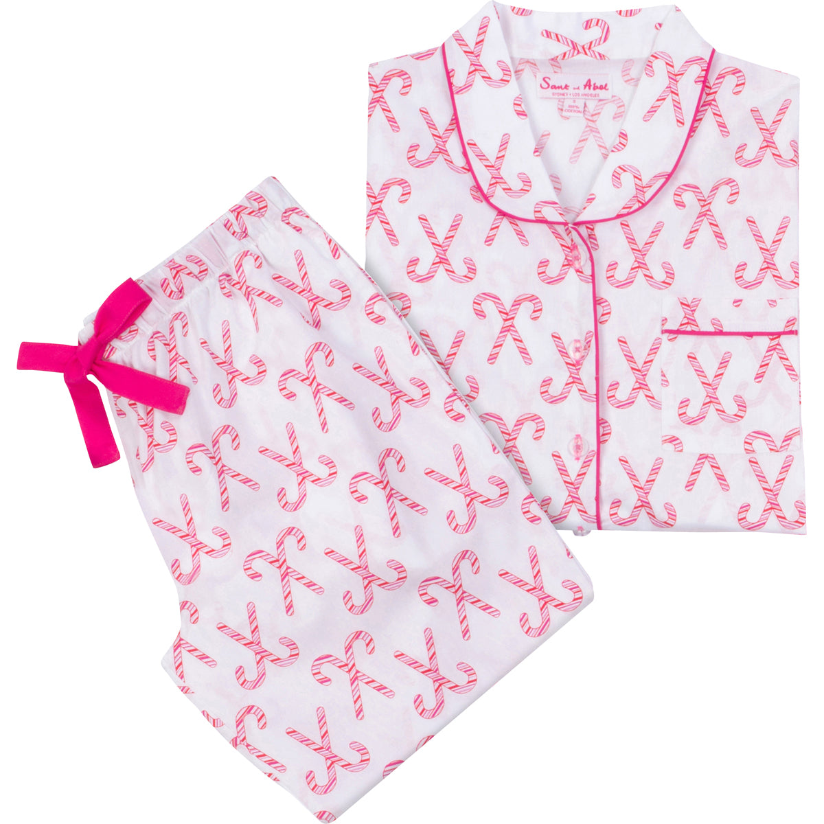 Women's Candy Cane Shirt + PJ Pant Set