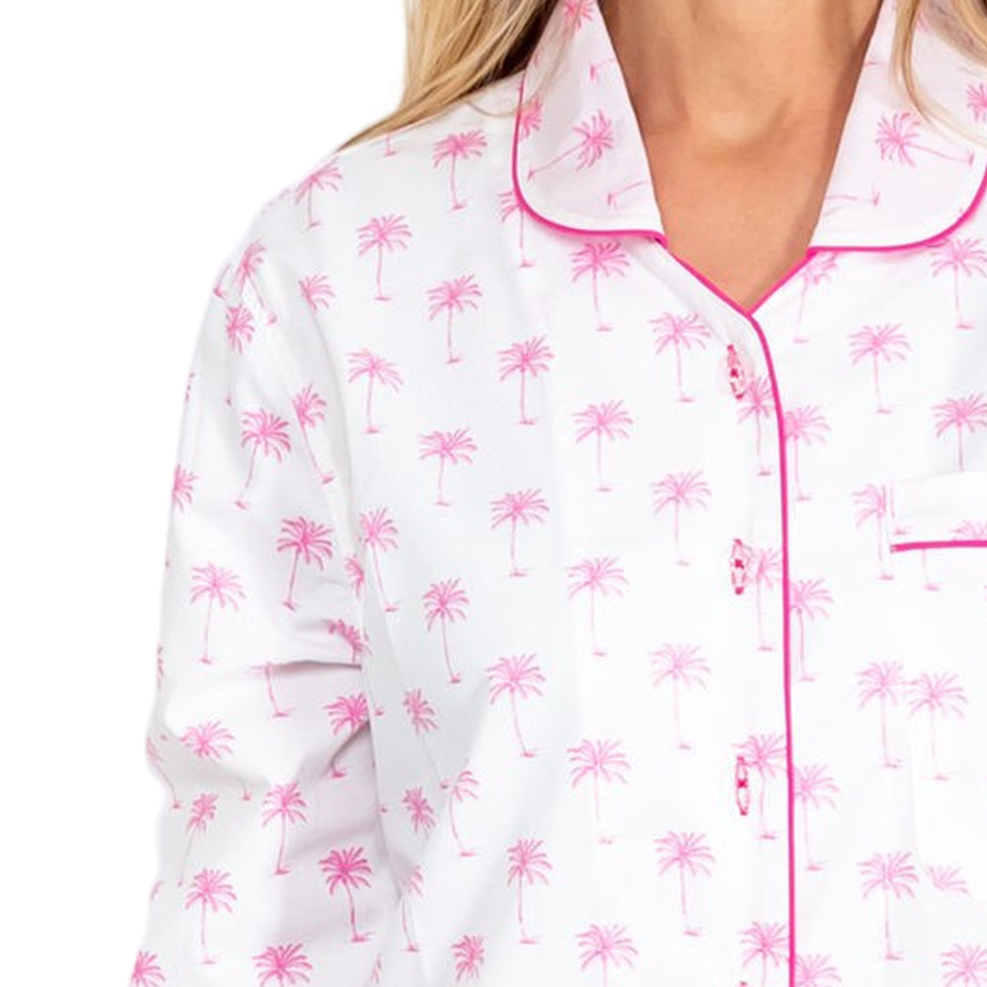 Women's Pink Palm Tree Night Shirt