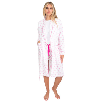 Women's Pink Palm Tree Robe