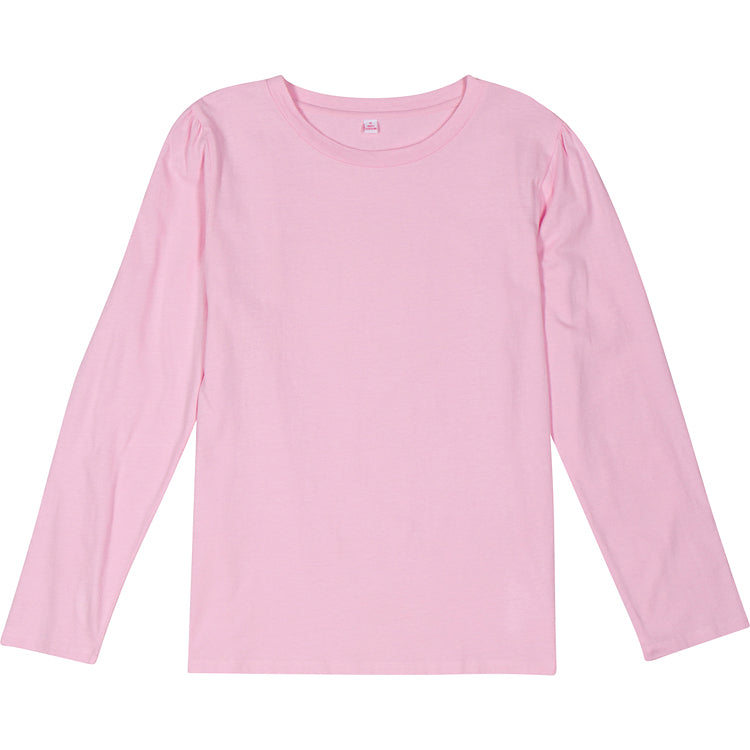 Women's Pink Jersey Long Sleeve Top