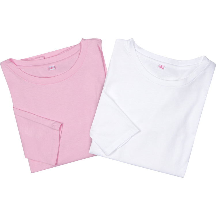 Women's Pink Jersey Long Sleeve Top
